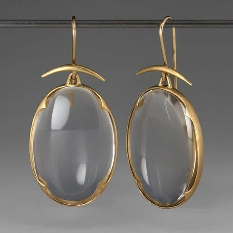 ELEGANT VINTAGE GEM EARRINGS