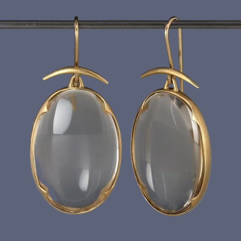 ELEGANT VINTAGE GEM EARRINGS
