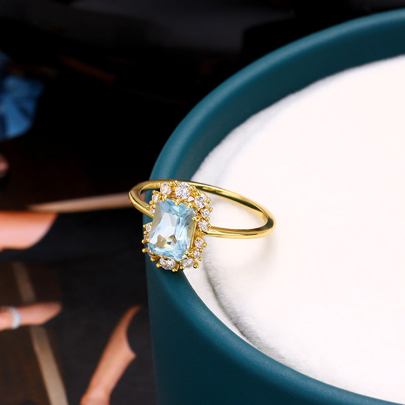 CRYSTAL RETRO ZIRCONIA RING