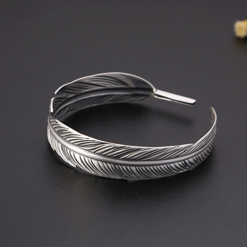 BOHO VINTAGE FEATHER BRACELET