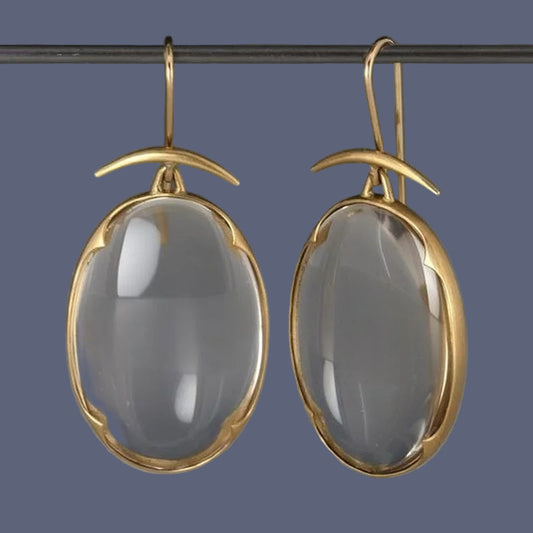 ELEGANT VINTAGE GEM EARRINGS