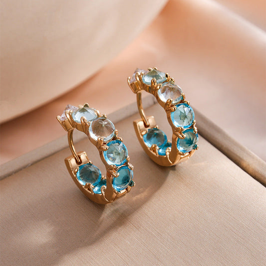 ZIRCONIUM DIAMOND EARRINGS