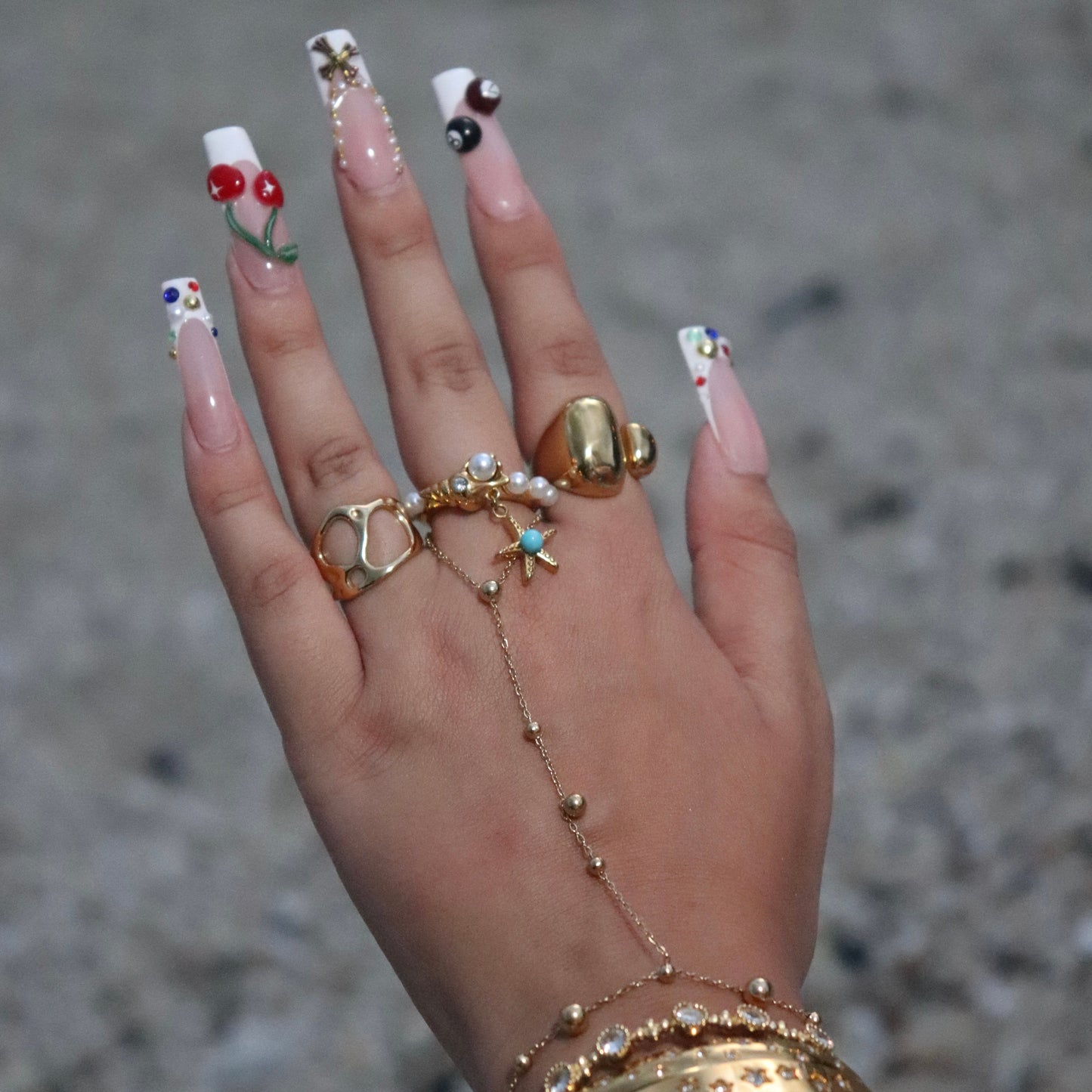 Pearl Starfish Ring