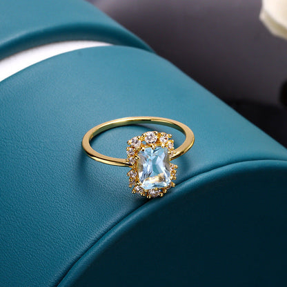 CRYSTAL RETRO ZIRCONIA RING