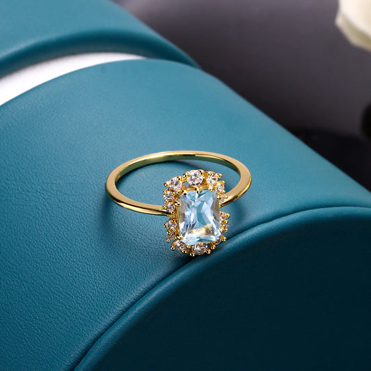CRYSTAL RETRO ZIRCONIA RING