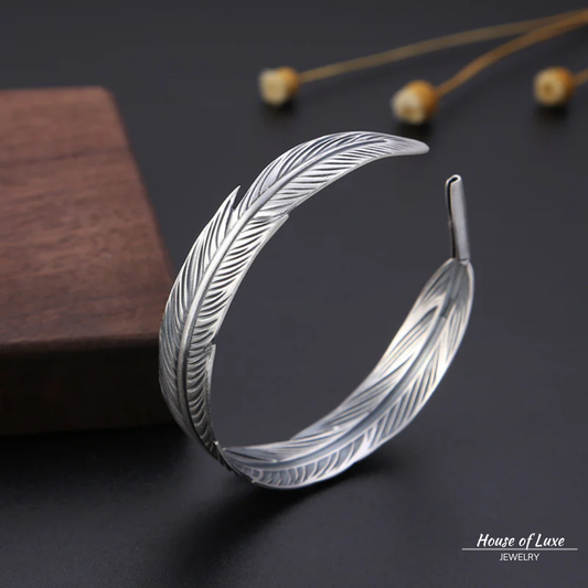 BOHO VINTAGE FEATHER BRACELET