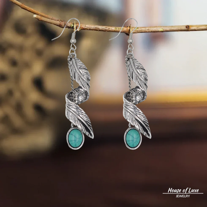 TASSEL VINTAGE TURQUOISE EARRINGS