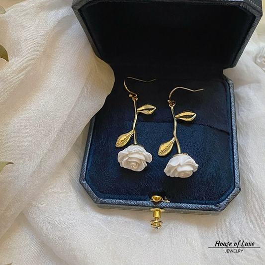 VINTAGE ROSE EARRINGS