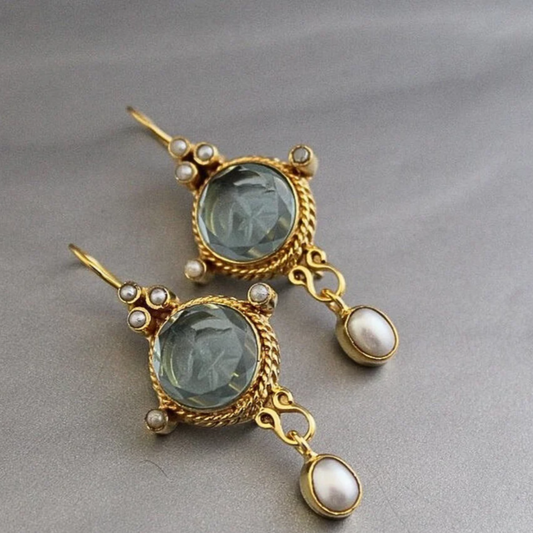 MERENA VINTAGE PEARL EARRINGS