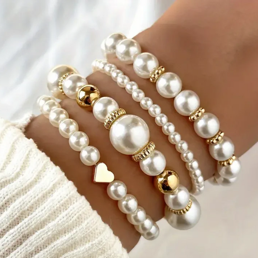 ELEGANCE PEARL BRACELET SET