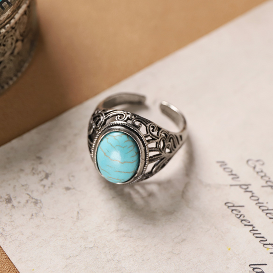 Vintage Colorful Gem Stacking Ring