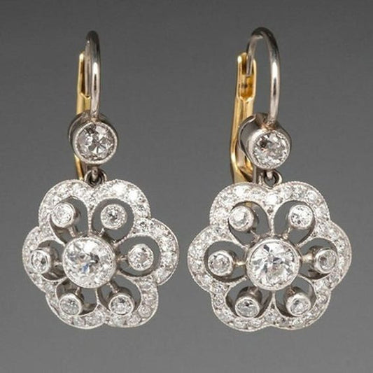 Vintage Krystal Mandala Earrings