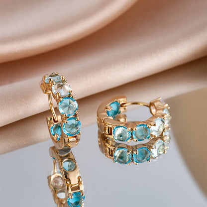 ZIRCONIUM DIAMOND EARRINGS