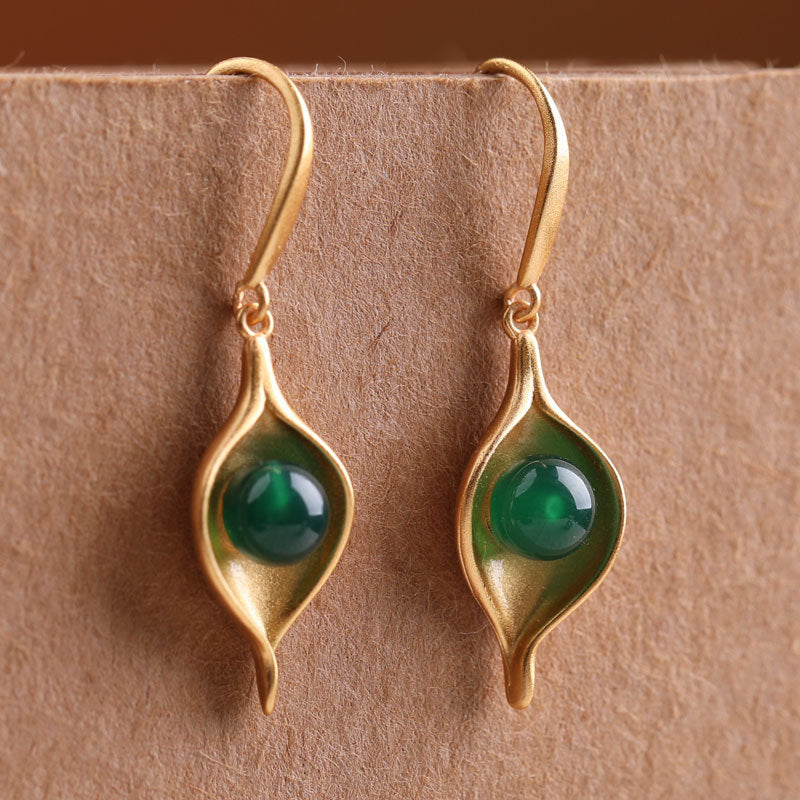 VINTAGE DROP GOLD EARRINGS