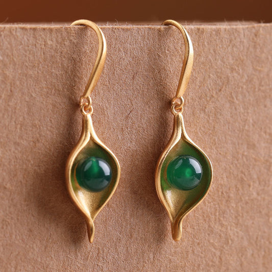 VINTAGE DROP GOLD EARRINGS