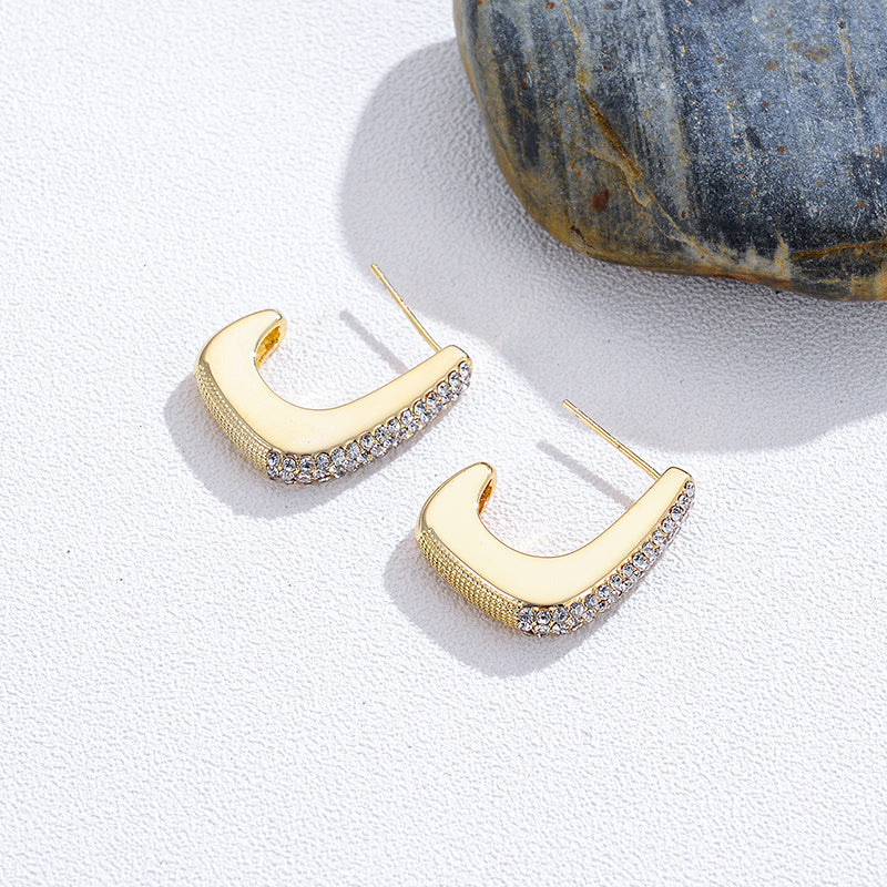 MINIMALIST FROSTED SHELL BEADS EARRINGS