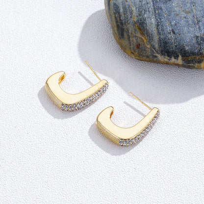 MINIMALIST FROSTED SHELL BEADS EARRINGS