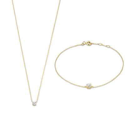 Cléa Moissanite Stone Set | White Gold